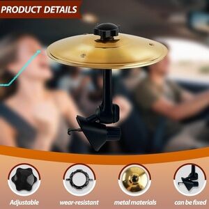 Easy Clip-On Mini Cymbal for Car - Make Driving Fun BRAND NEW copy